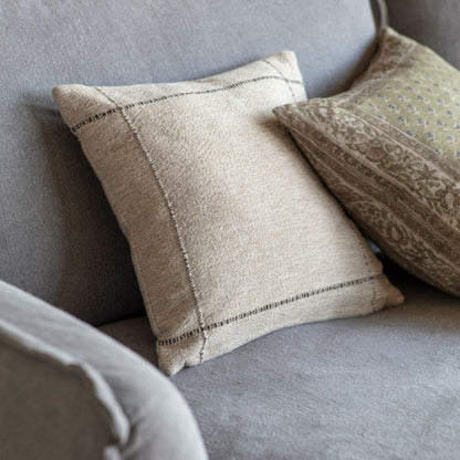 Coussin Welton naturel et noir