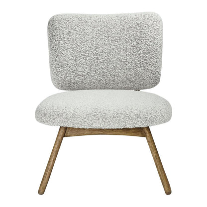 Fauteuil en mousse naturelle Blanc d'Ivoire Zoe