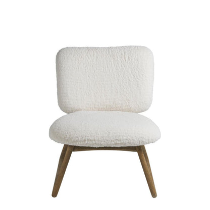 Fauteuil en mousse naturelle Blanc d'Ivoire Zoe