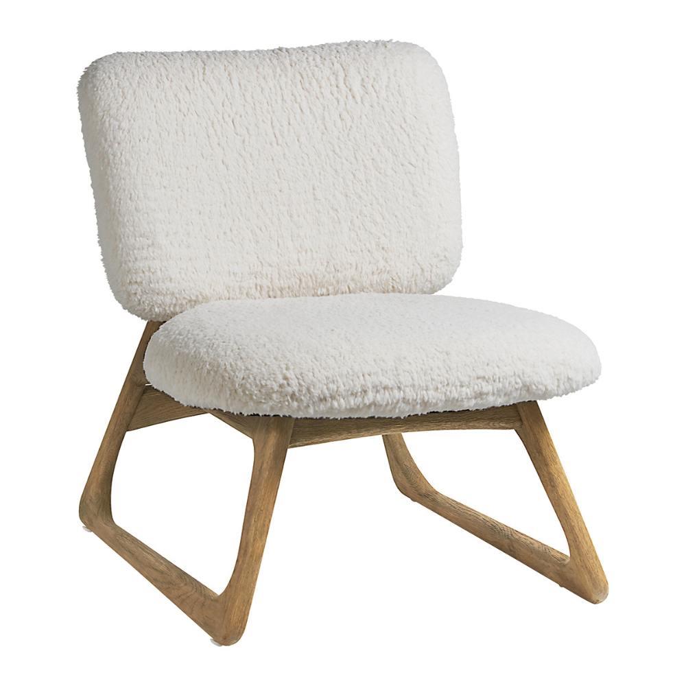Fauteuil en mousse naturelle Blanc d'Ivoire Zoe