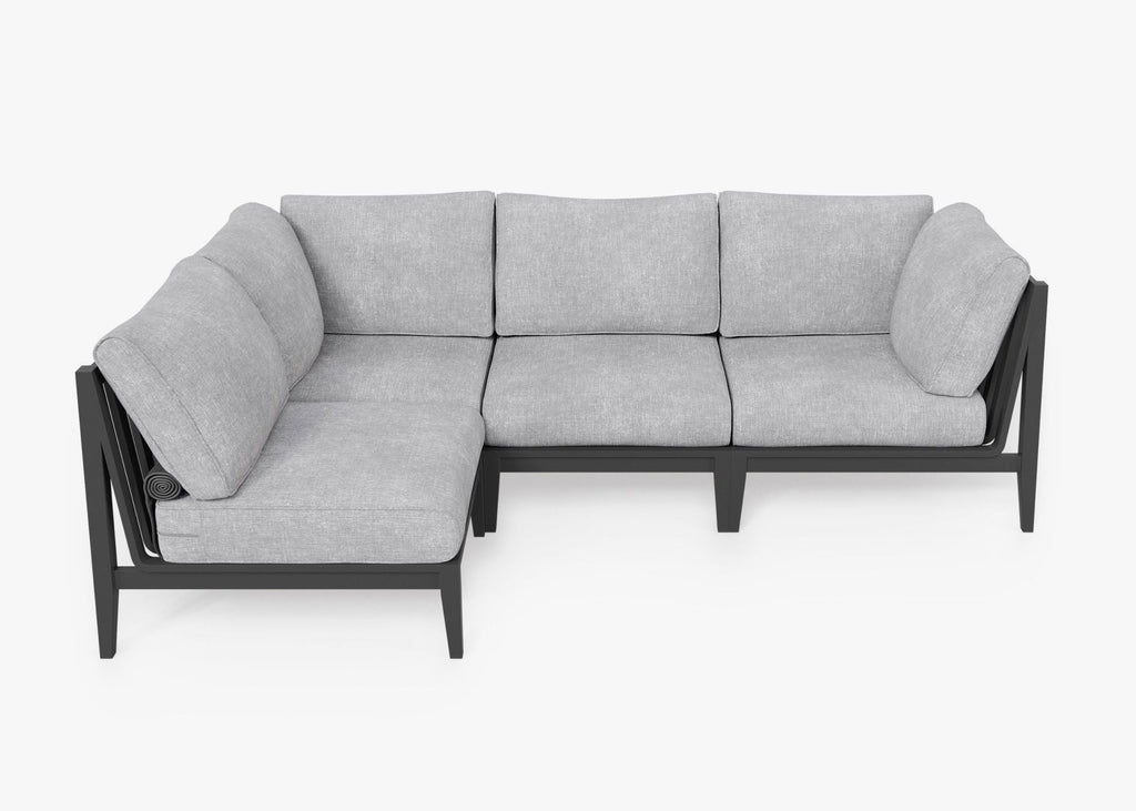 Housse pour canapé sectionnel en aluminium L - 4 places - Droite