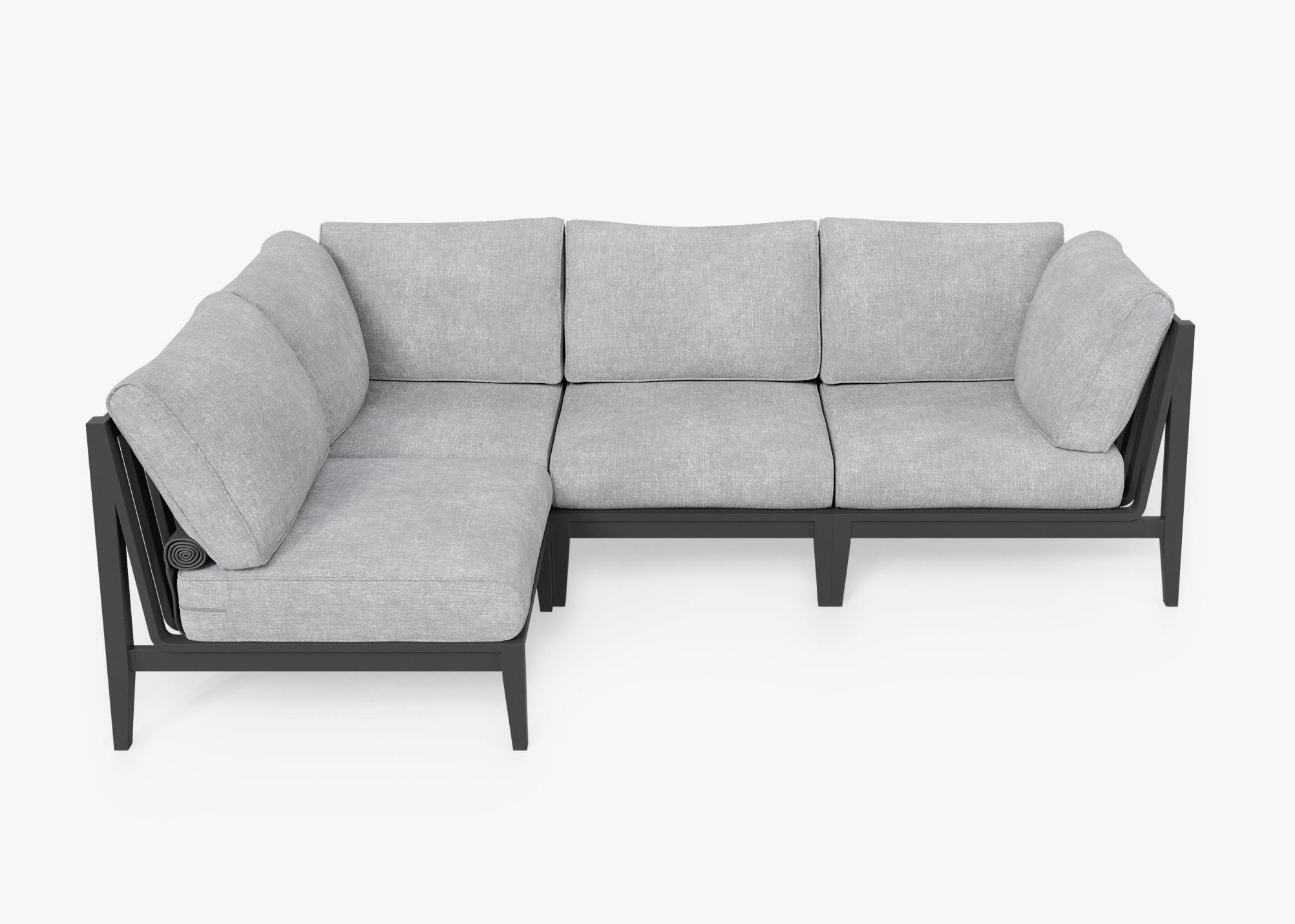 Housse pour canapé sectionnel en aluminium L - 4 places - Droite