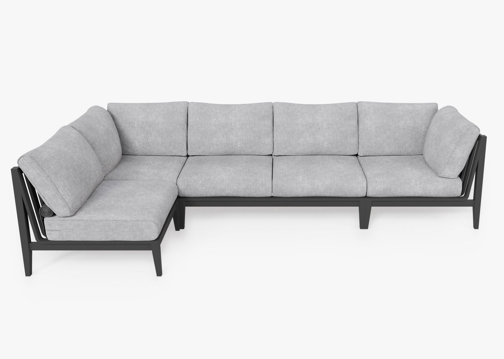 Housse pour canapé sectionnel en aluminium L - 5 places - Droite