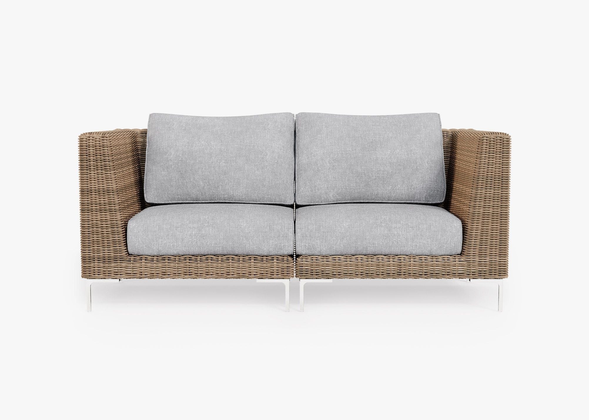 Housse pour causeuse en osier