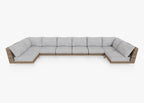 Housse pour canapé sectionnel Wicker U - 8 places