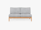 Housse pour causeuse sans accoudoirs en teck