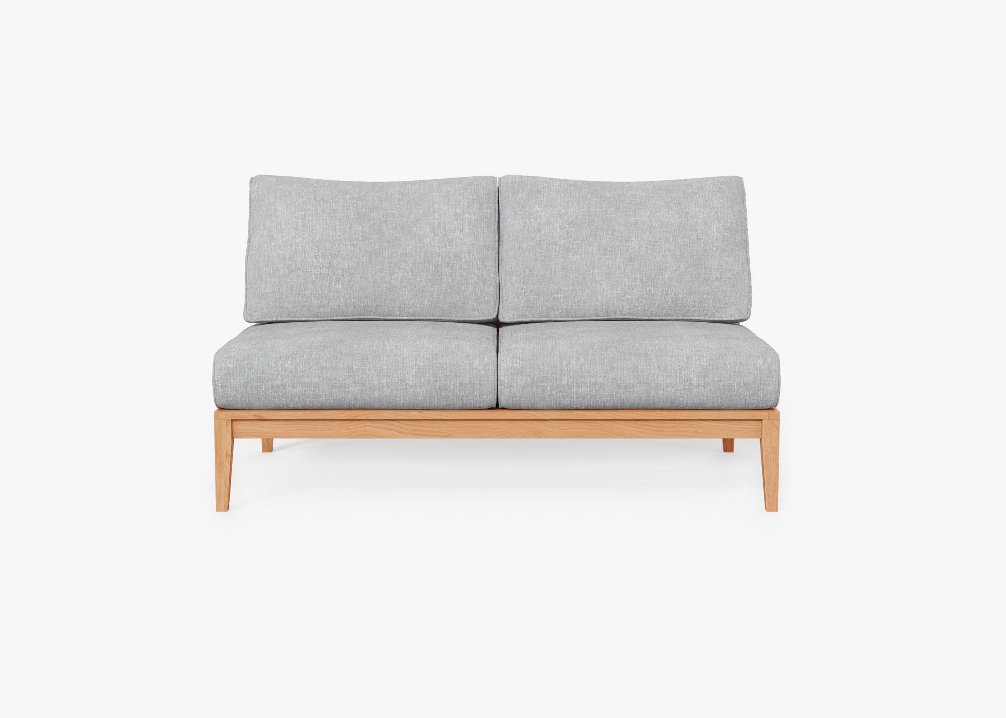 Housse pour causeuse sans accoudoirs en teck