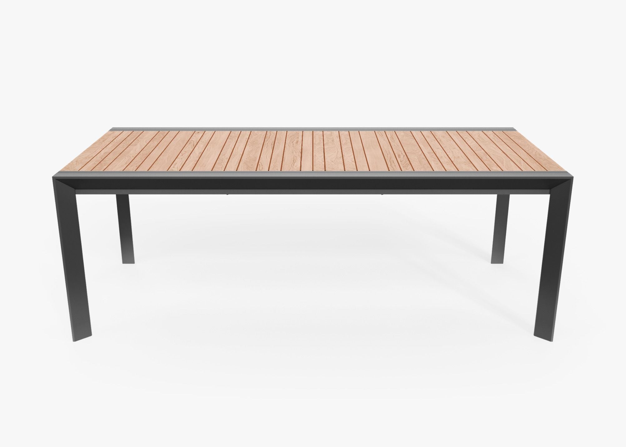 Housse pour table à manger extensible en teck et aluminium