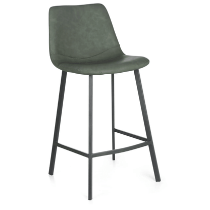 Tabouret de bar Niva vert vintage