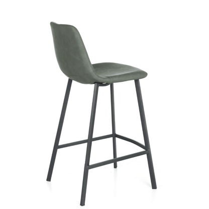 Tabouret de bar Niva vert vintage