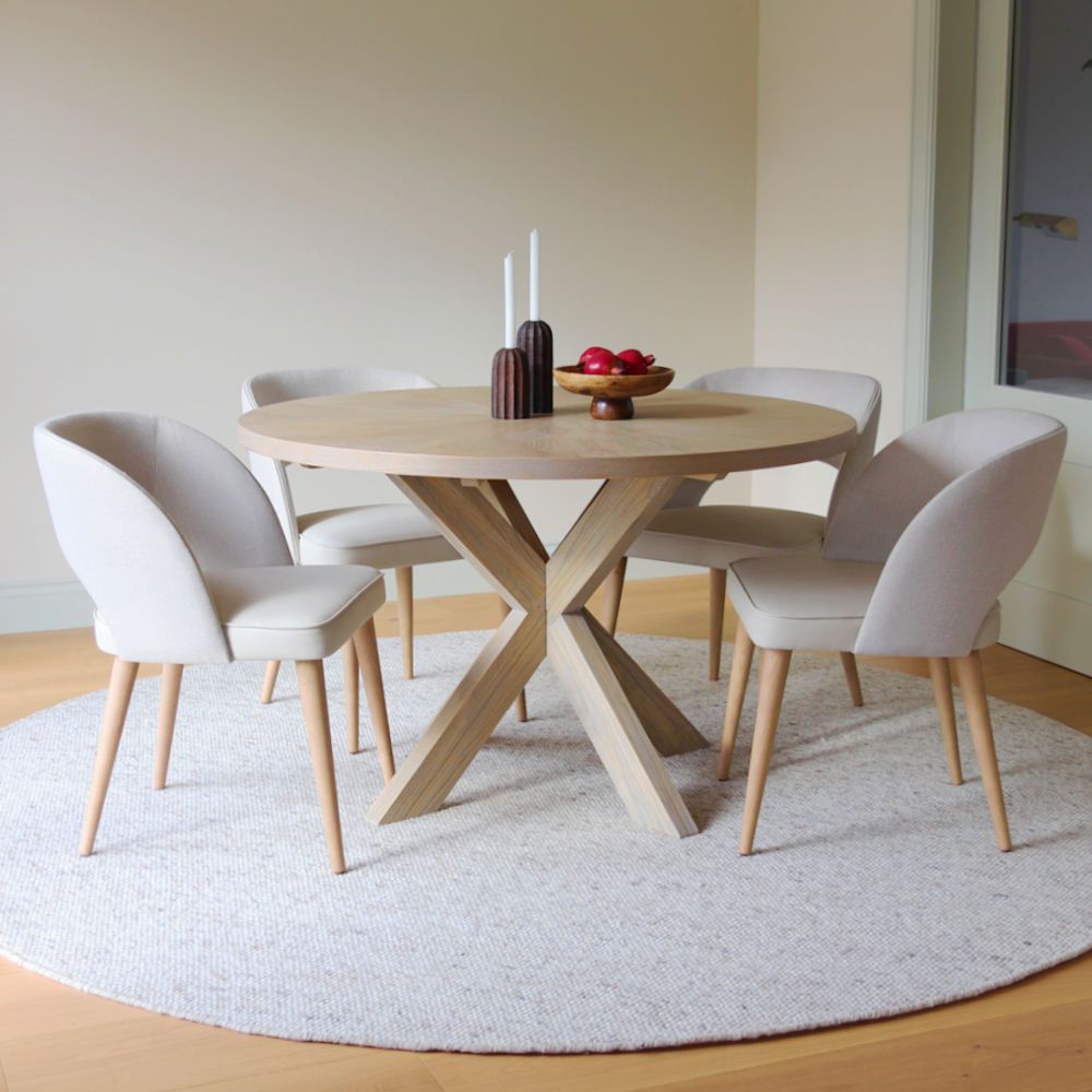 Table de salle à manger ronde Bloom - Chêne