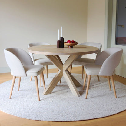 Table de salle à manger ronde Bloom - Chêne