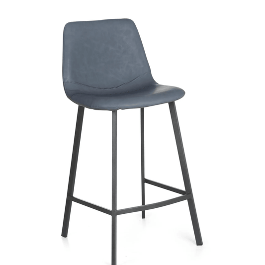 Tabouret de bar Niva bleu vintage