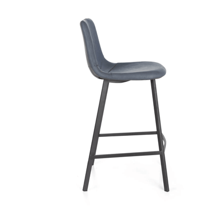Tabouret de bar Niva bleu vintage