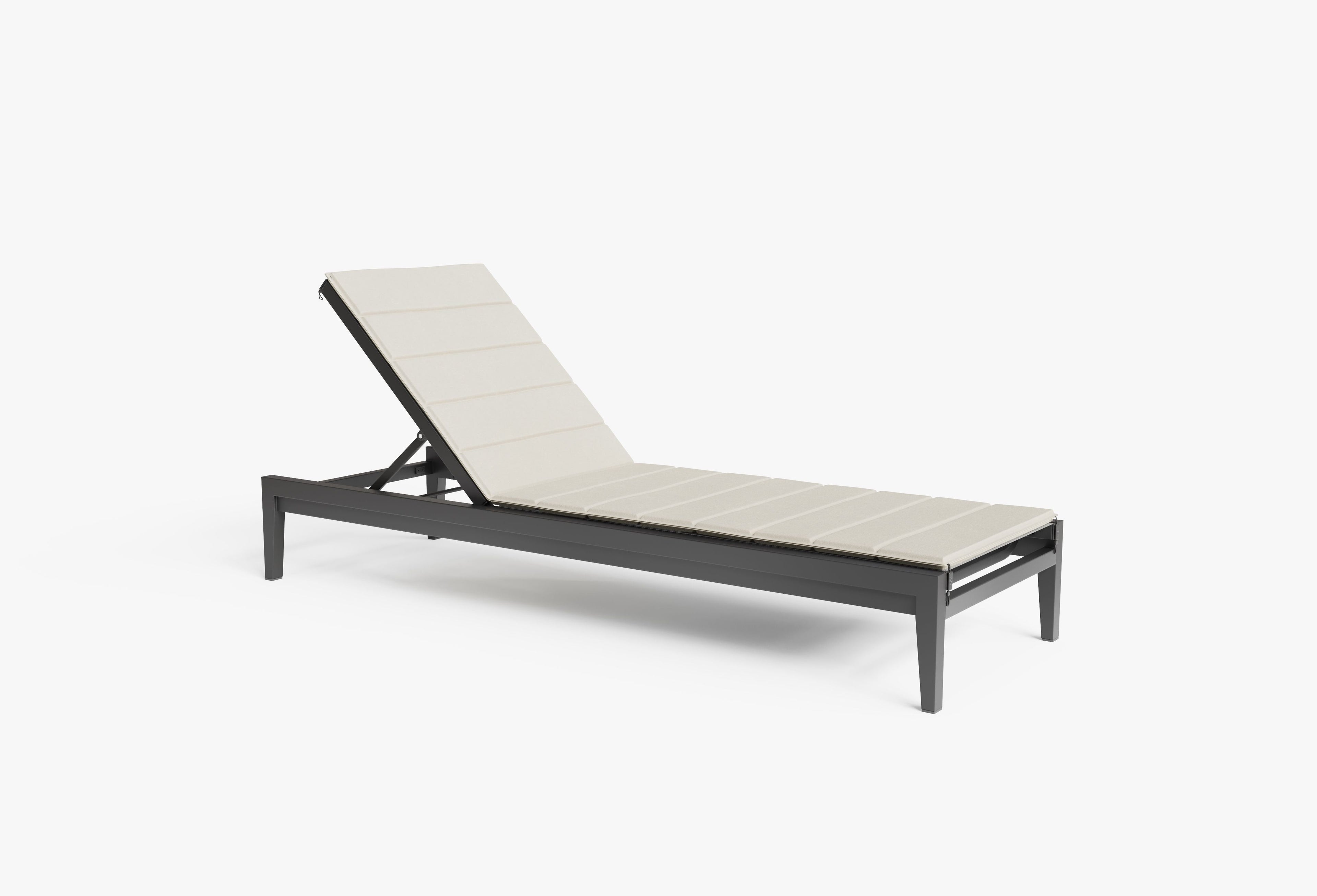 Coussin de chaise longue en aluminium ou en osier