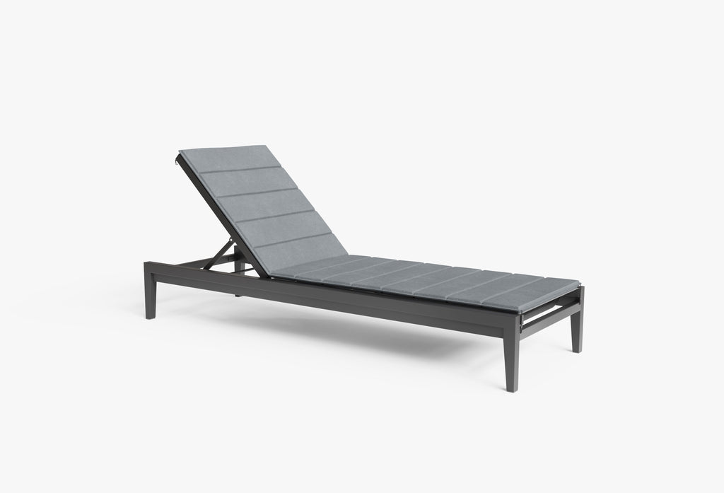 Coussin de chaise longue en aluminium ou en osier