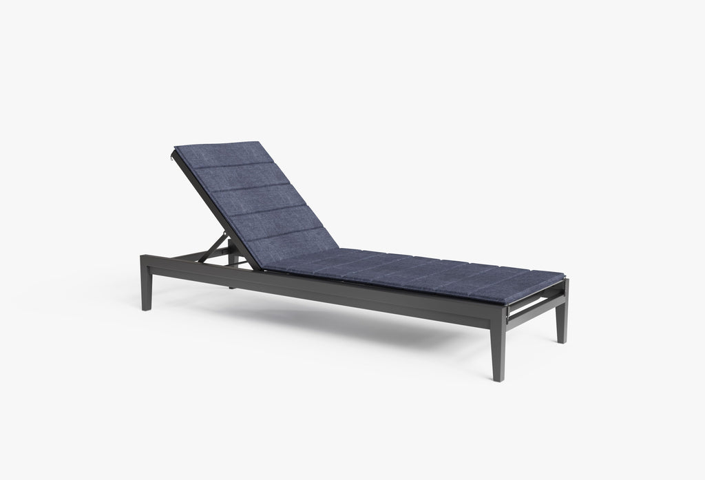 Coussin de chaise longue en aluminium ou en osier