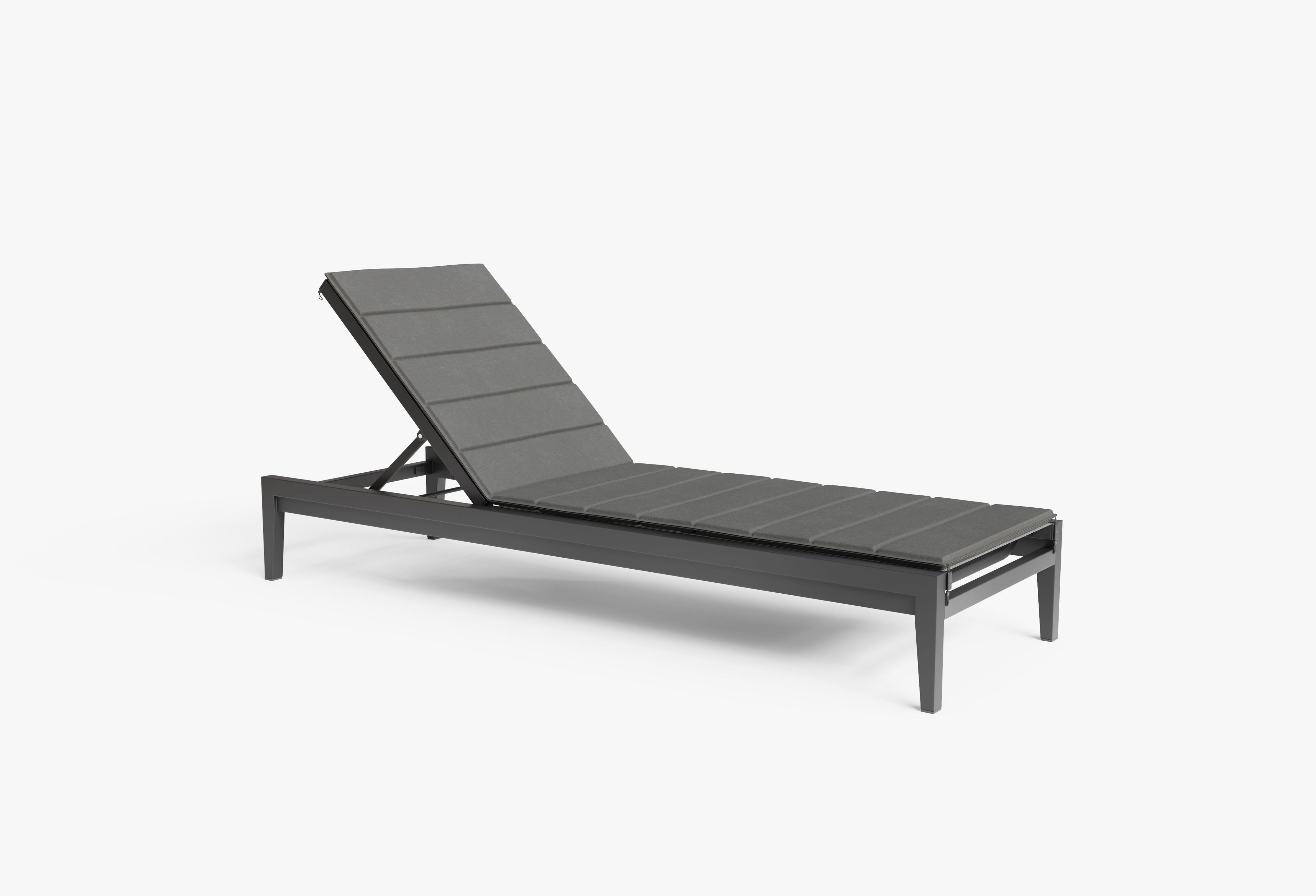Coussin de chaise longue en aluminium ou en osier