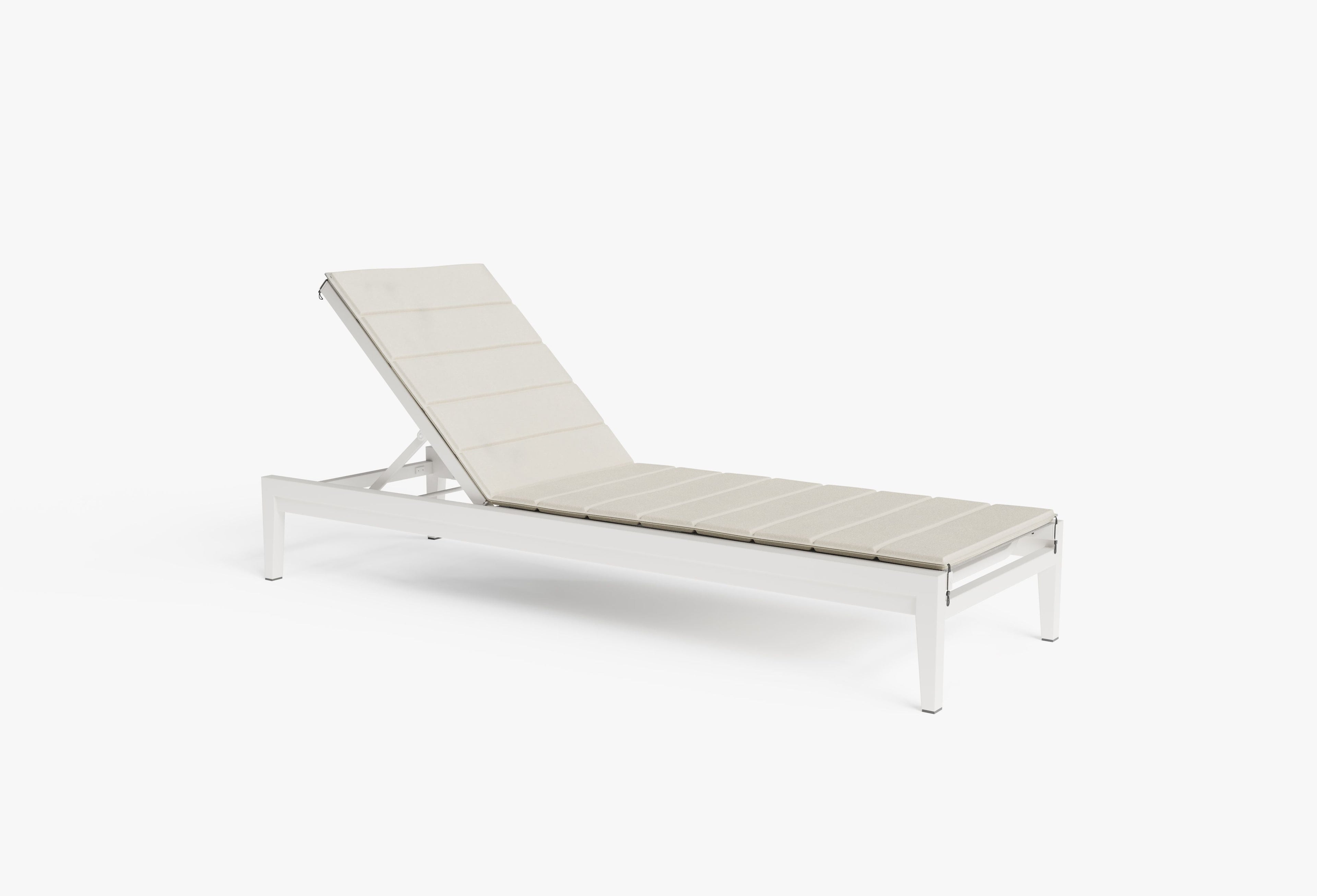 Coussin de chaise longue en aluminium ou en osier