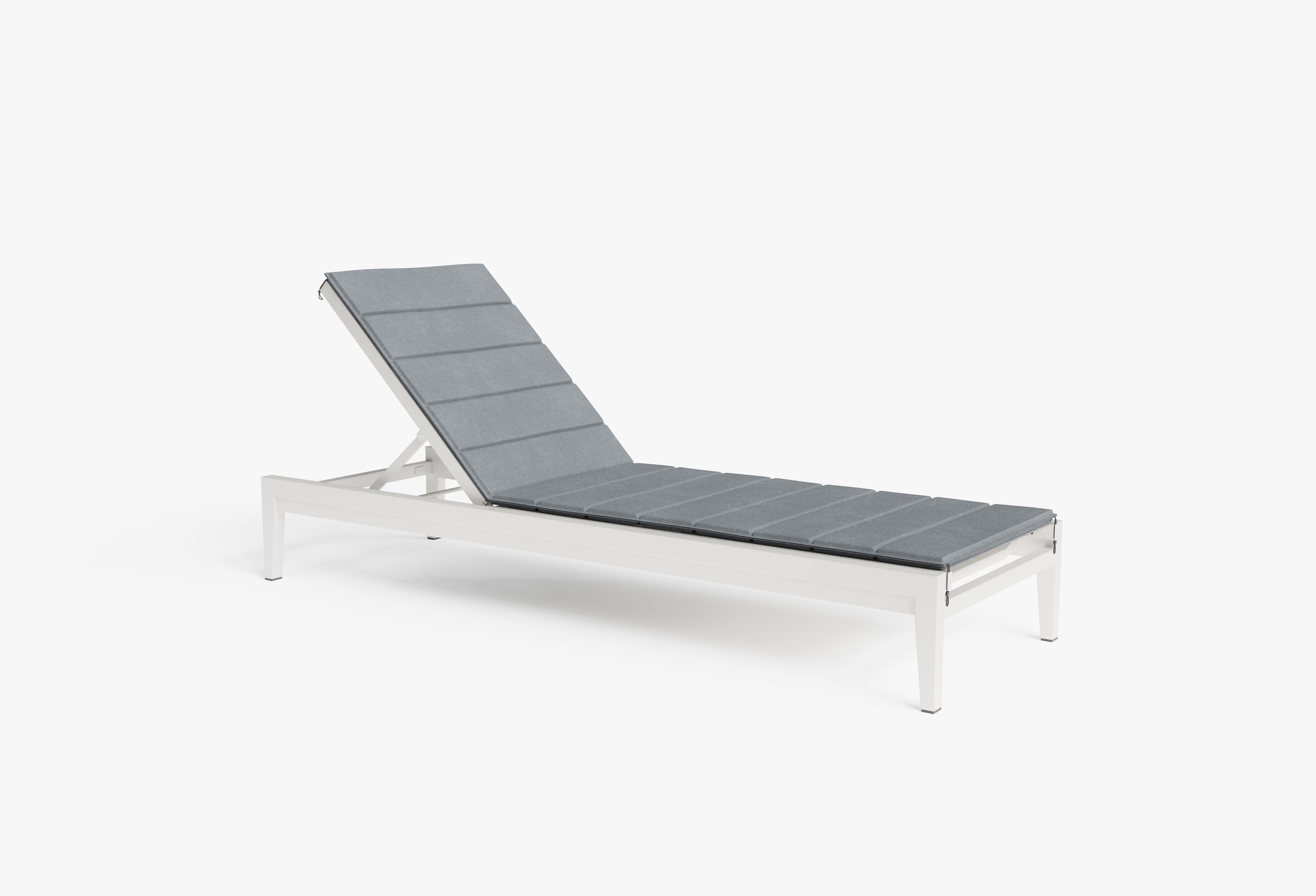 Coussin de chaise longue en aluminium ou en osier