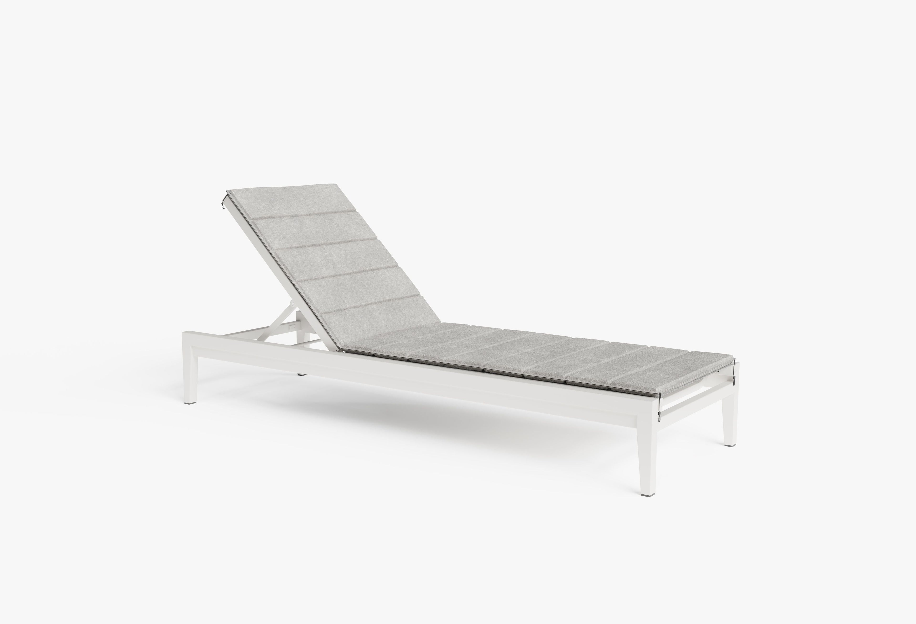 Coussin de chaise longue en aluminium ou en osier