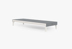 Chaise longue d'extérieur en aluminium blanc
