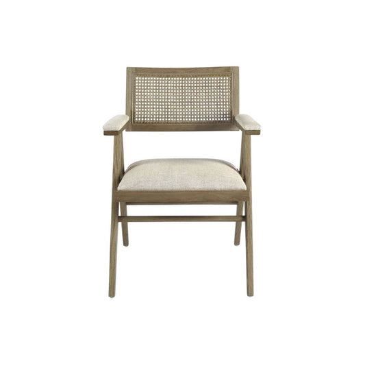 Blanc D'Ivoire Charles - Fauteuil Mousse Naturelle Lin Ecru