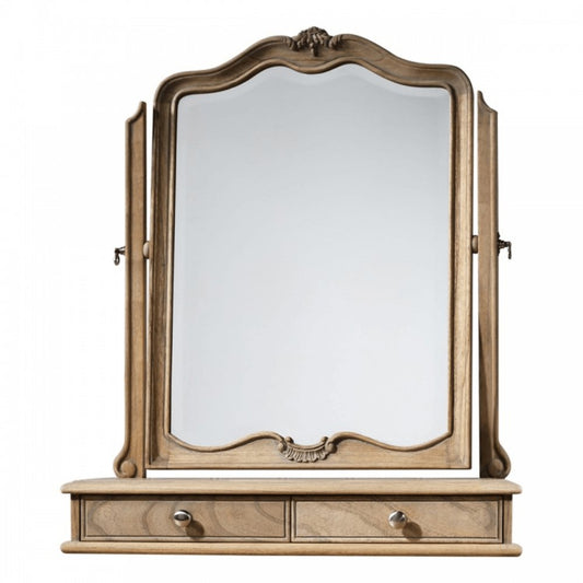 Miroir de table chic vieilli