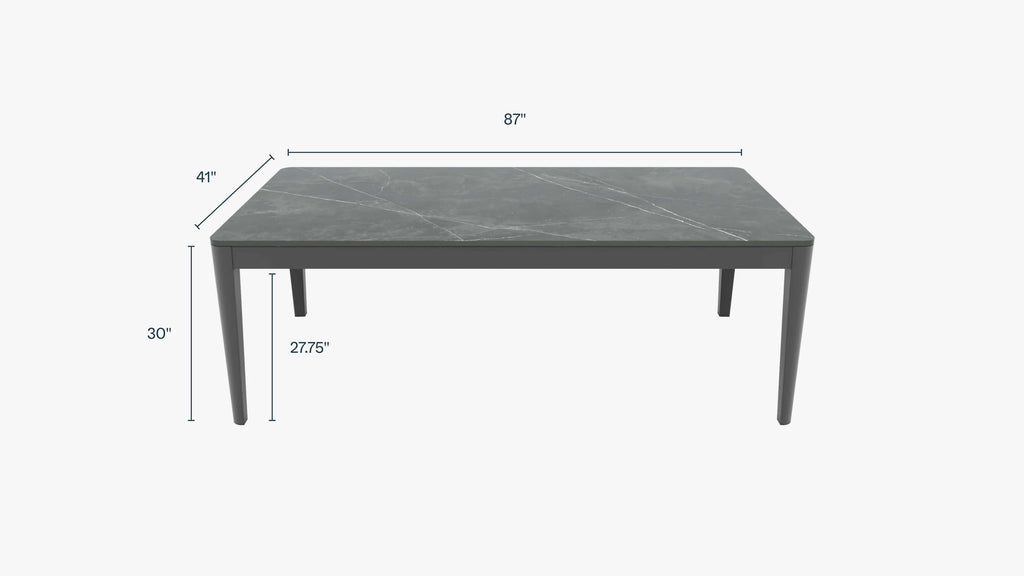 Table à manger d'extérieur OuterStone + 8 fauteuils de salle à manger 595