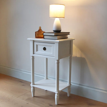 Emma Bedside Blanc cassé