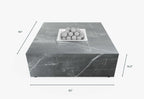 Ensemble de cuisson pour foyer OuterStone + couvercle de réservoir de propane - Carré