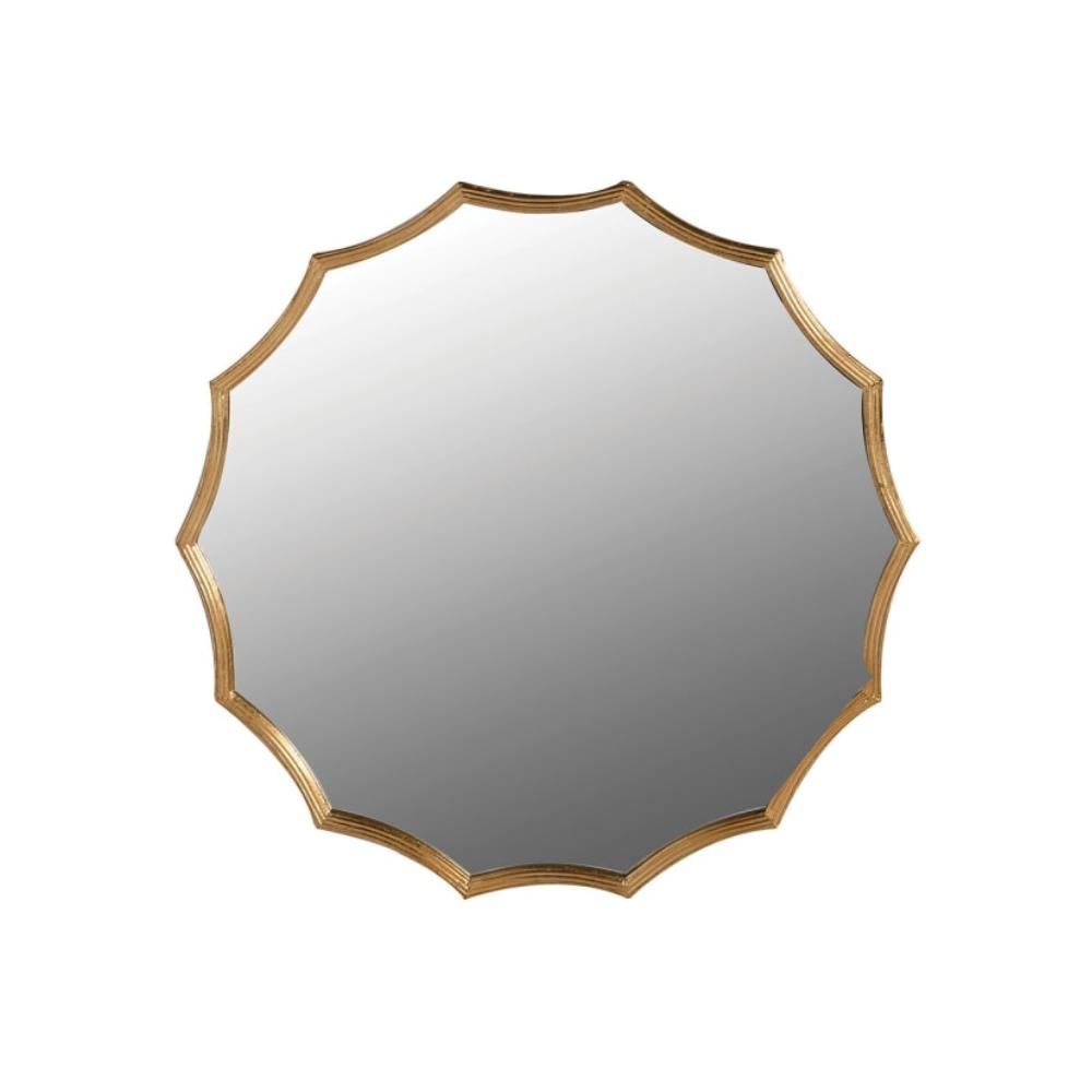 Miroir mural Gia à bordure dorée