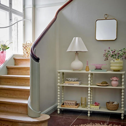 Lampe de table en pierre blanche Harlow