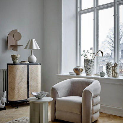 Lampe de table en pierre blanche Harlow