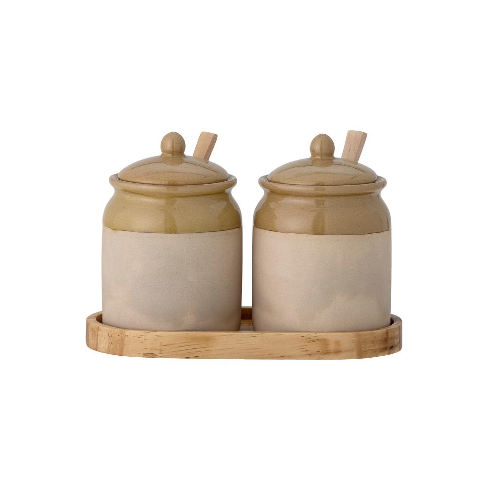 Ensemble pot et cuillère