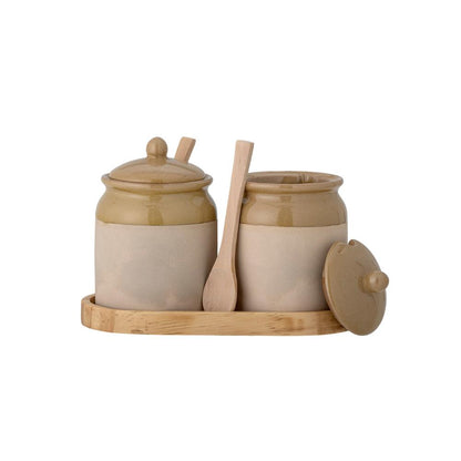 Ensemble pot et cuillère