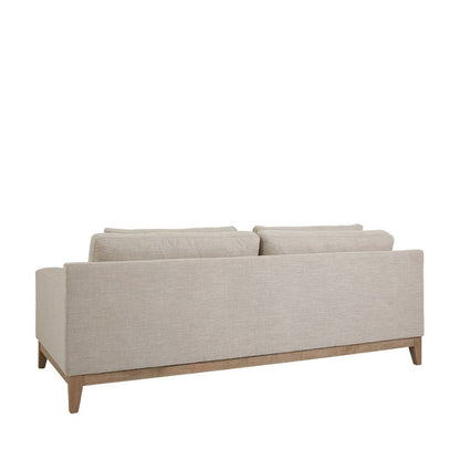 Canapé Leon - Canapé 3 places en lin avec garnissage en plumes et coussins amovibles