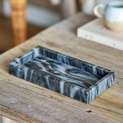 Plateau en marbre gris