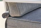 Fauteuil d'extérieur en aluminium blanc