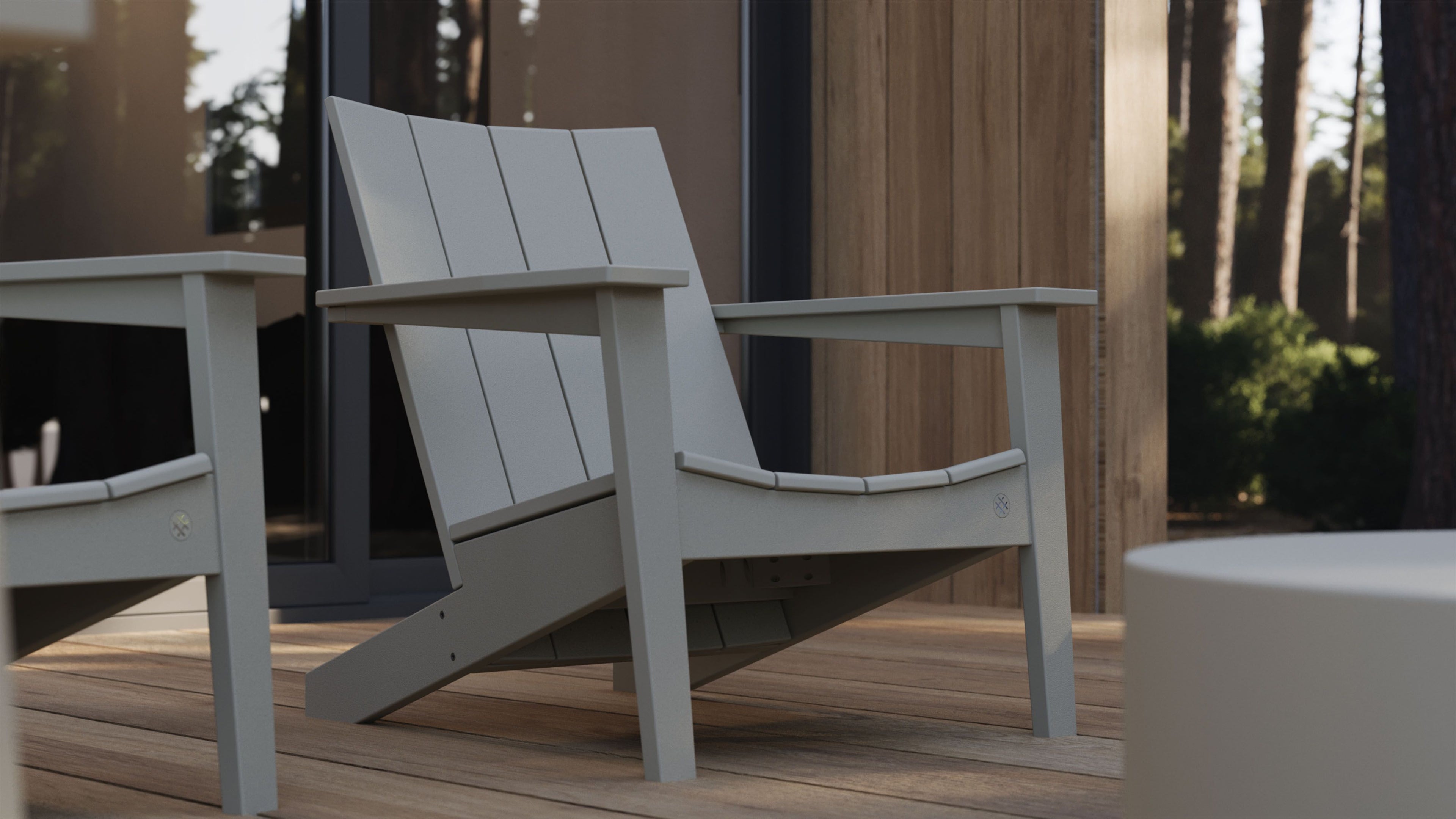 Chaise Adirondack Ascent + pouf