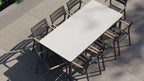 Table à manger d'extérieur OuterStone + 8 fauteuils de salle à manger 595