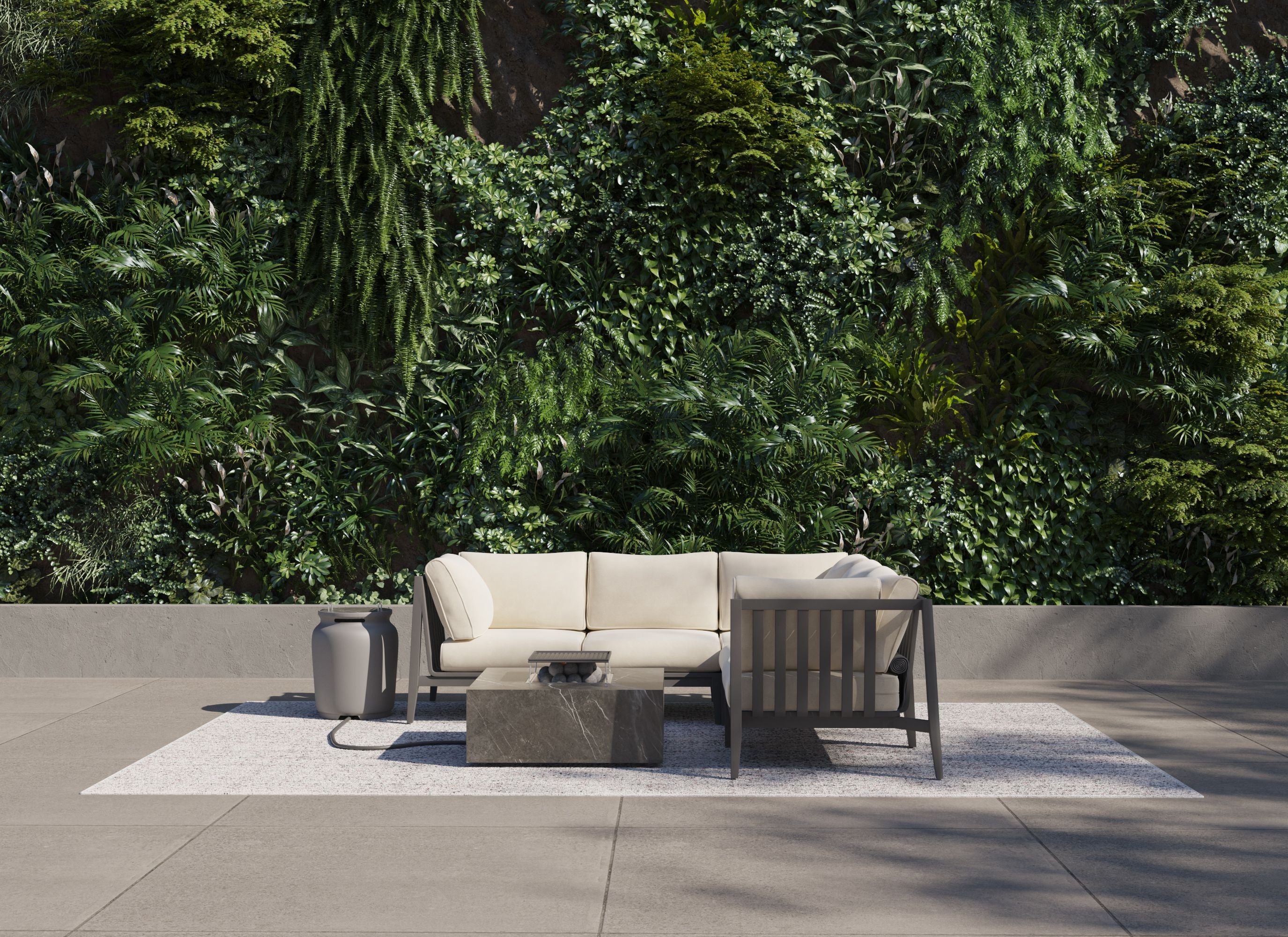 Ensemble de cuisson pour foyer OuterStone + couvercle de réservoir de propane - Carré