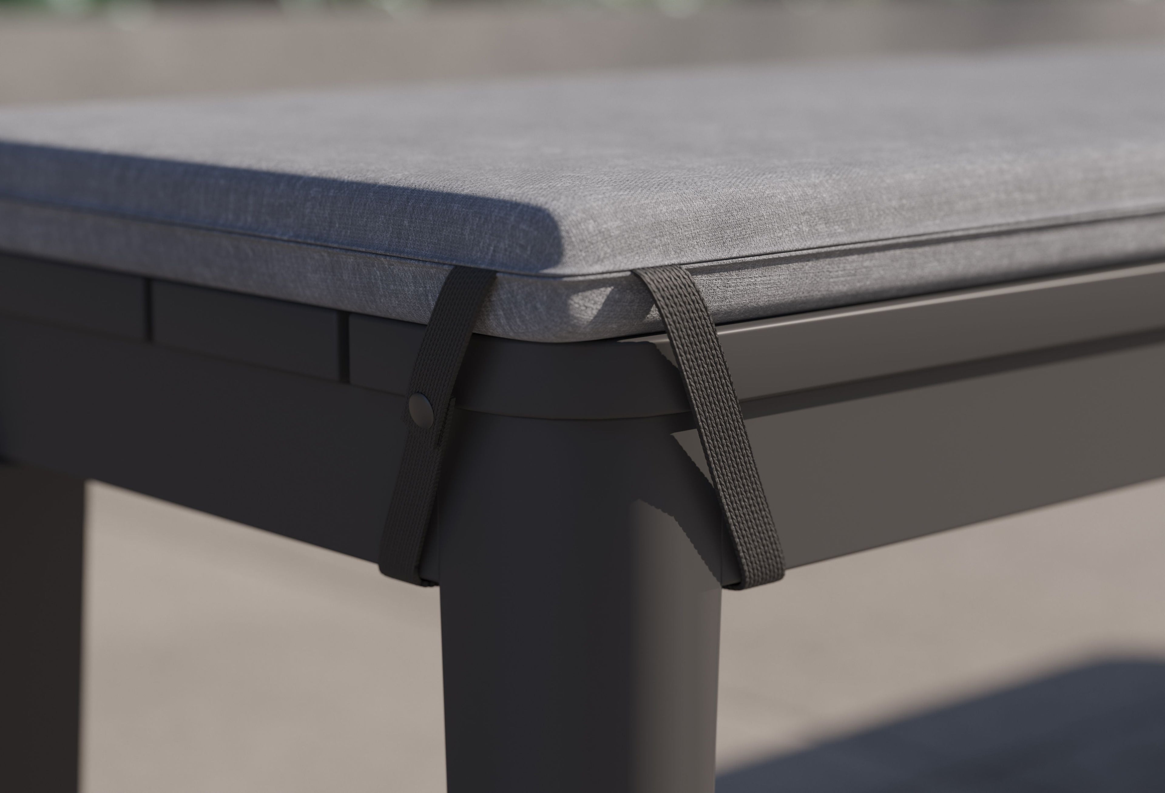 Banc de salle à manger d'extérieur en aluminium
