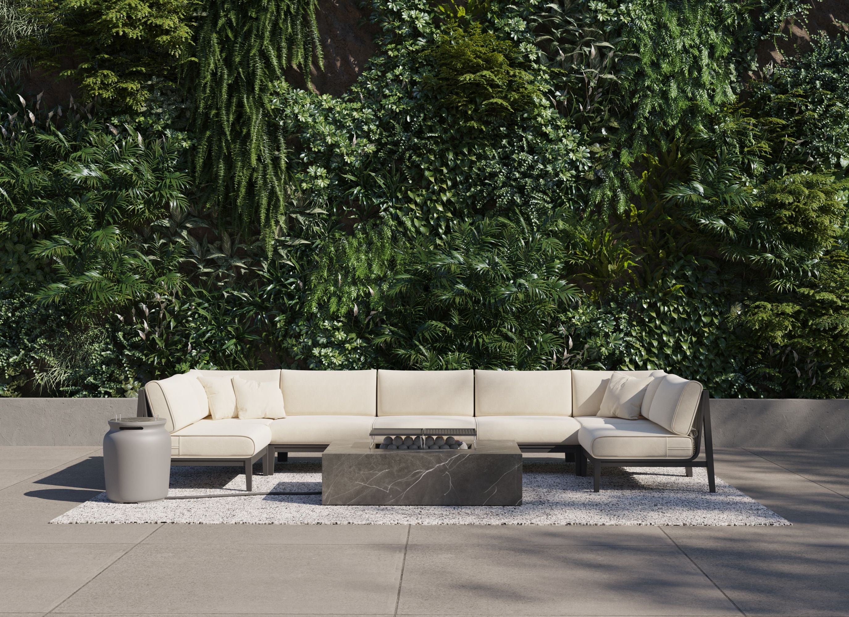 Ensemble de cuisson pour foyer OuterStone + couvercle pour réservoir de propane - Rectangulaire