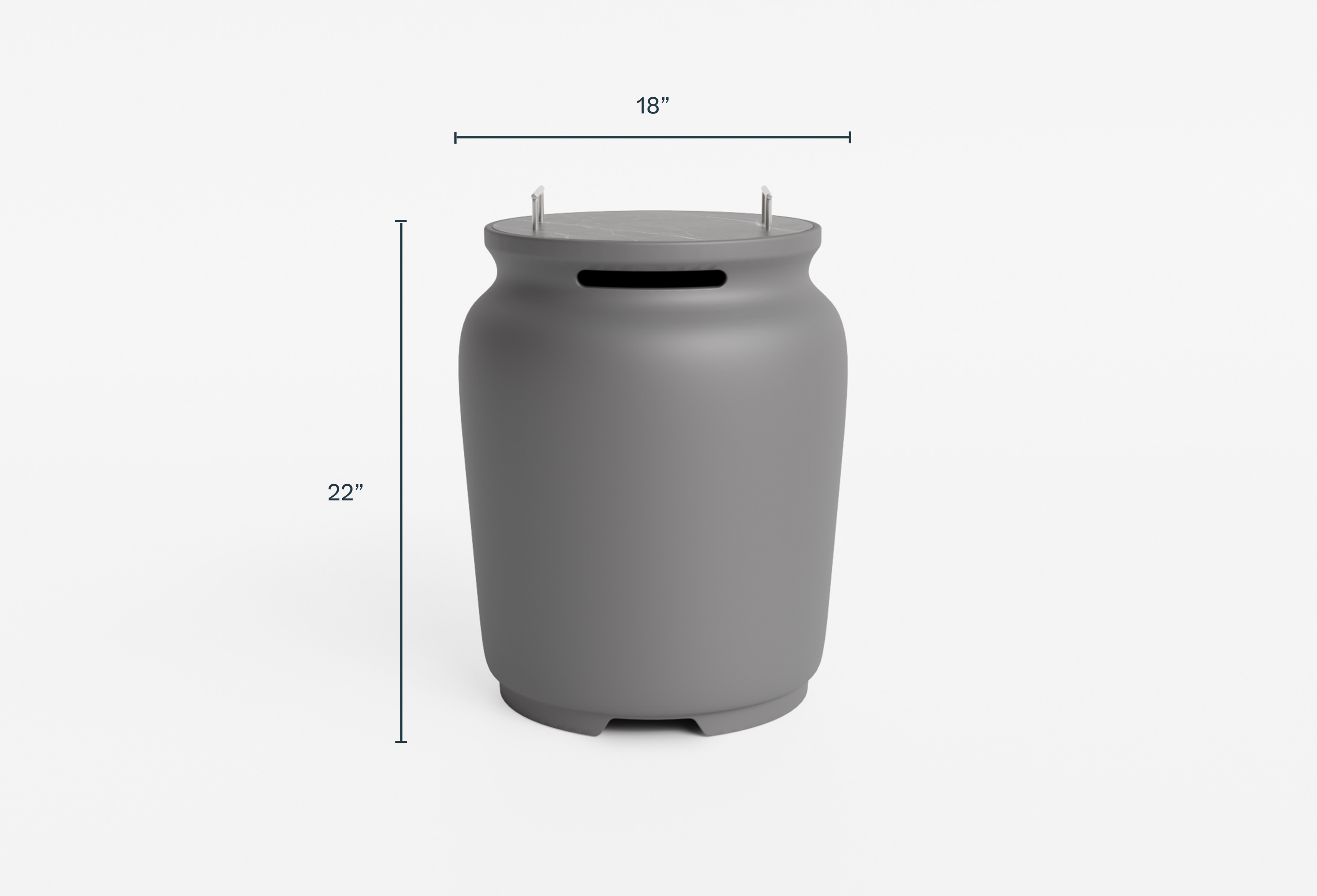 Ensemble de cuisson pour foyer OuterStone + couvercle pour réservoir de propane - Rectangulaire
