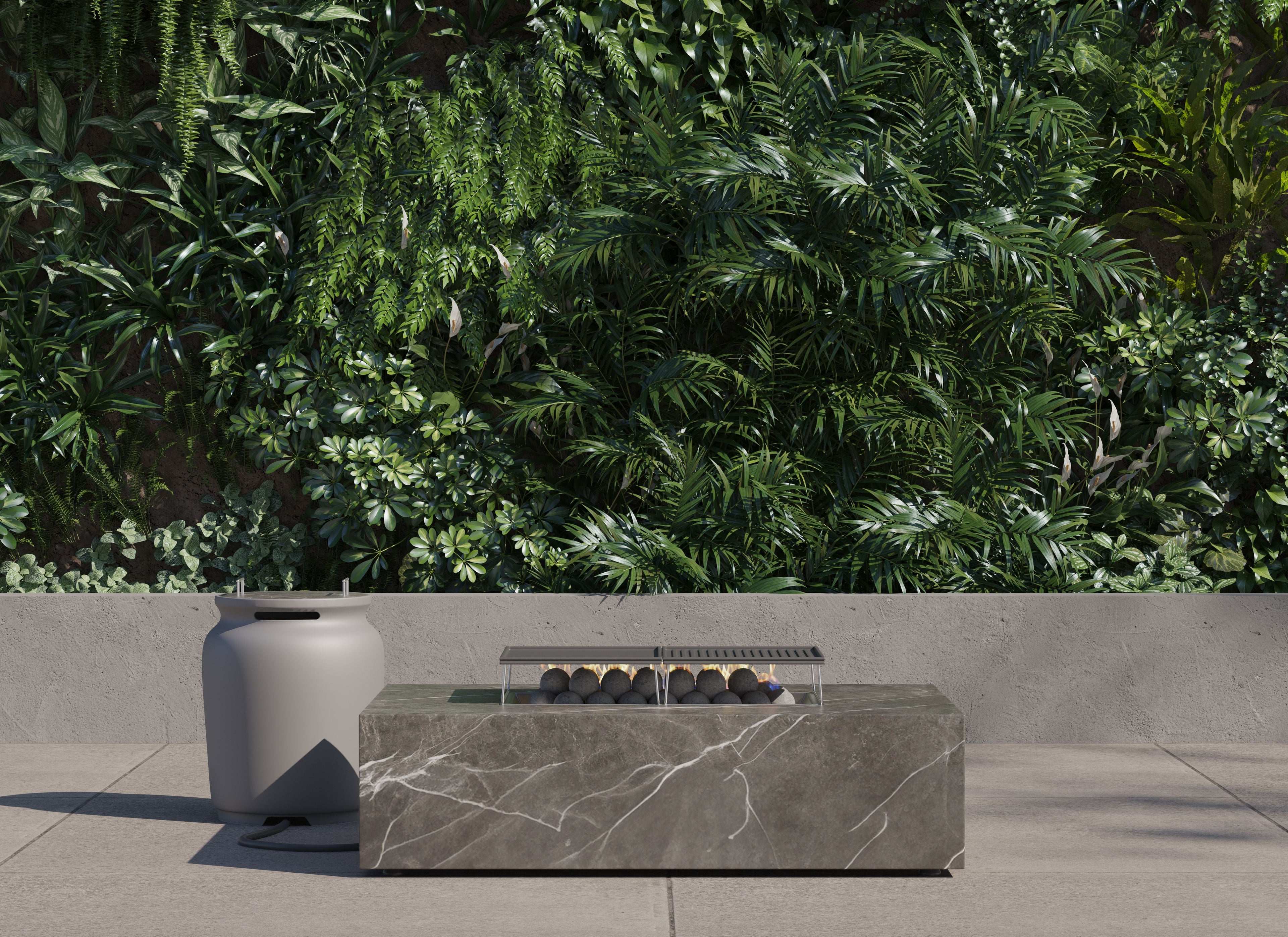 Ensemble de cuisson pour foyer OuterStone + couvercle pour réservoir de propane - Rectangulaire