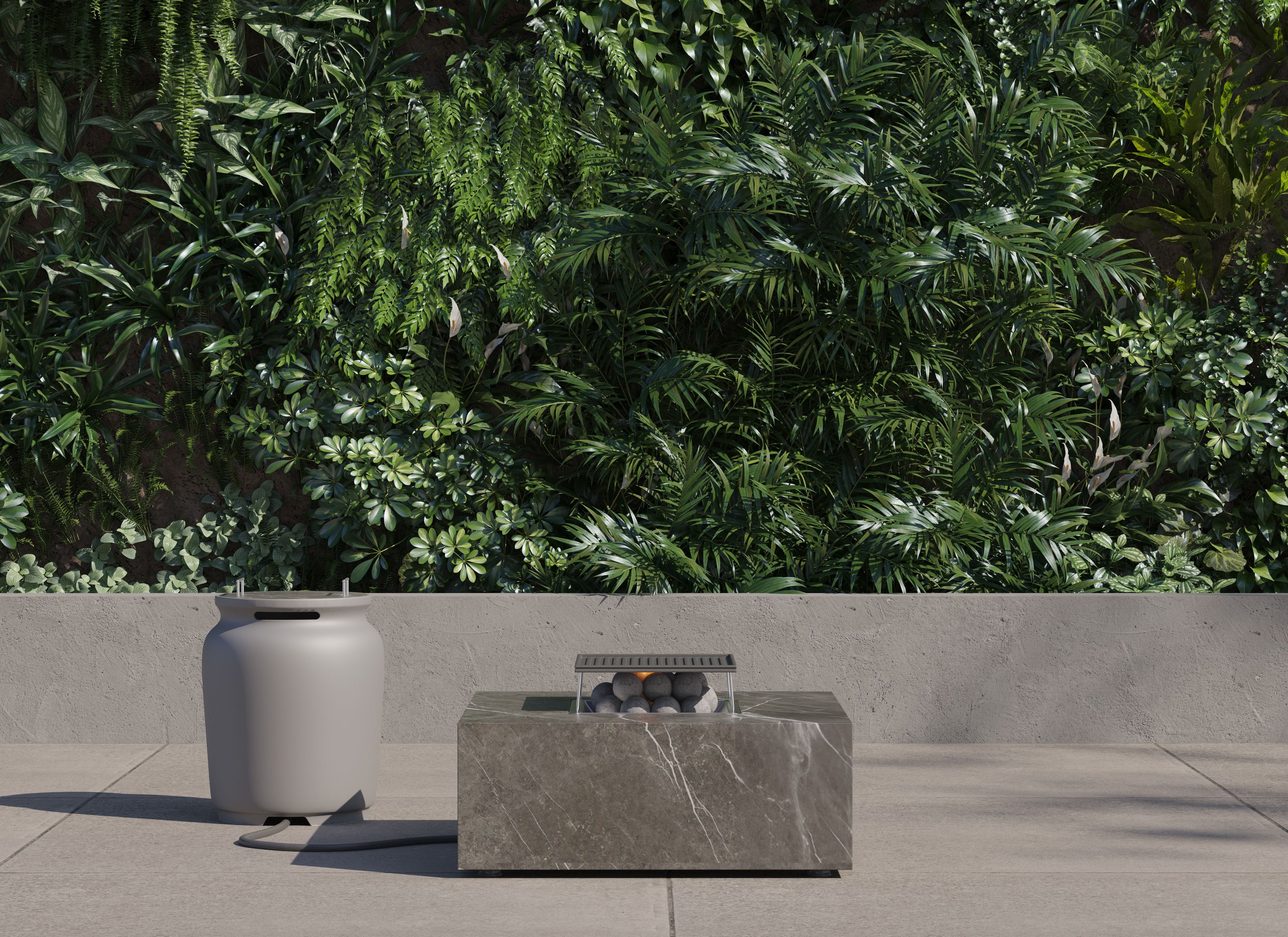 Ensemble de cuisson pour foyer OuterStone + couvercle de réservoir de propane - Carré