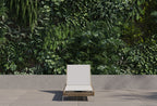 Chaise longue d'extérieur en osier Core