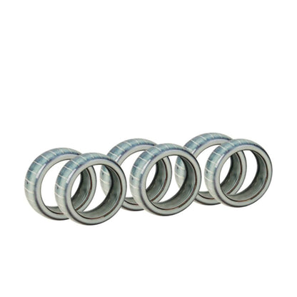 Ronds de serviette turquoise, lot de 6