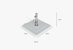 Base de parasol robuste en acier galvanisé (150 lb)